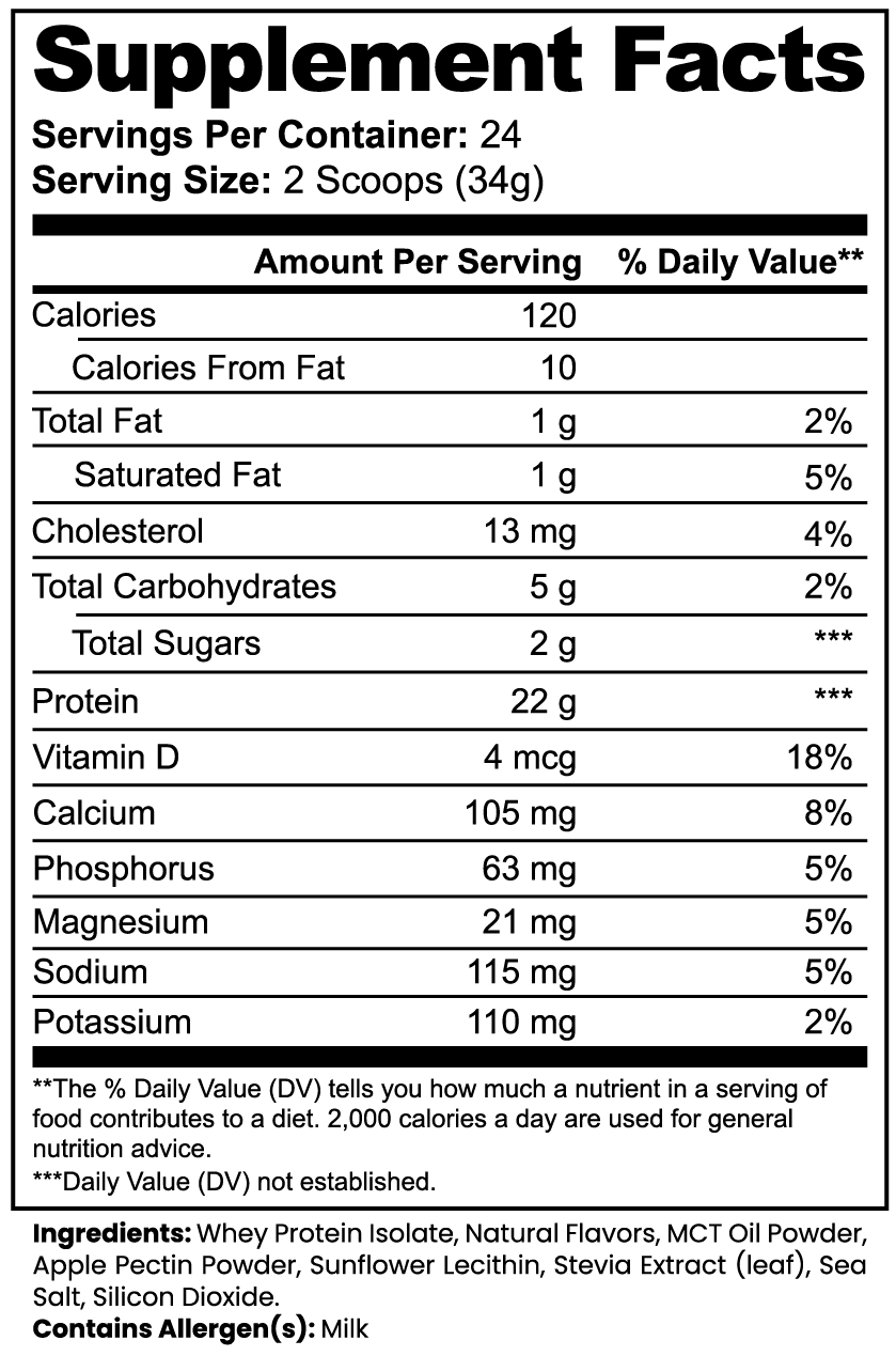 whey Whey Protein Isolate (Vanilla) – Bild 2
